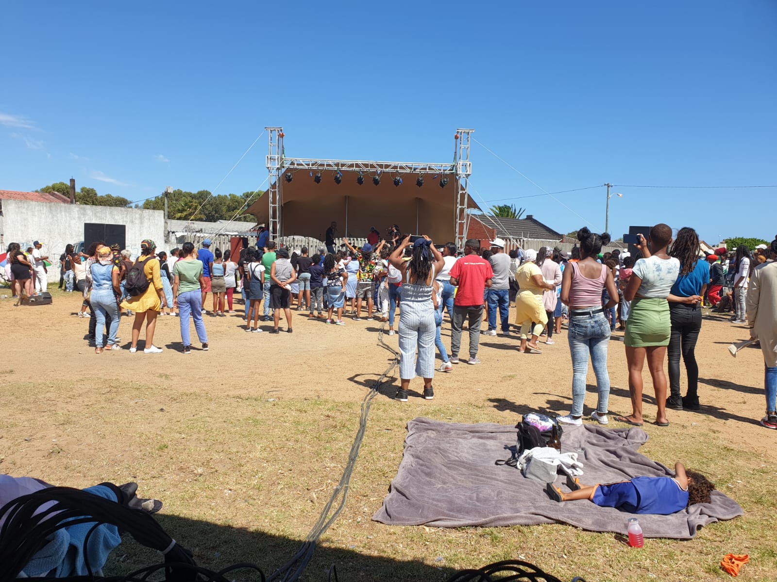 Live band corporate event outdoor sound